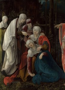 Kristi afsked fra Maria (fragment). Omkring 1520