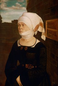 Portræt af Margaret Hundertpfundt af Wolf Huber