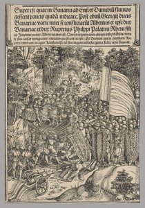 Bavarian War, plade 18 fra historiske scener fra kejser Maximilian I
