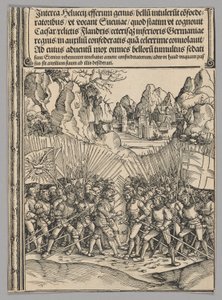 Swiss War, plade 16 fra historiske scener fra kejser Maximilian I