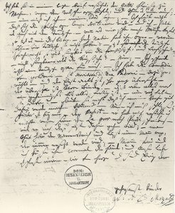 Håndskrevet brev fra Wolfgang Amadeus Mozart af Wolfgang Amadeus Mozart