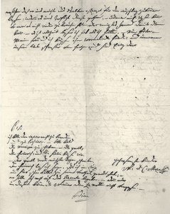 Håndskrevet brev fra Wolfgang Amadeus Mozart af Wolfgang Amadeus Mozart