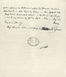 Wolfgang Amadeus Mozart (1756-1791) østrigsk komponist. Håndskrevet brev til sin kone Constanze. 31. Juli 1791 af Wolfgang Amadeus Mozart