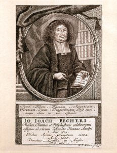 Portræt af Johann Joachim Becher (kobberstik) af Wolfgang Philipp Kilian