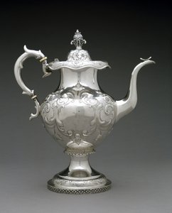 Tepotte, ca. 1845-1872 (sølv) af Wood and Hughes (attr.to)