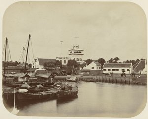 Udkigsstedet ved havnekanalen i Batavia