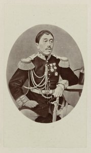 Portræt af van Mangkoe Negoro IV af Woodbury and Page