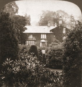 Rydal Mount, William Wordsworths hjem, Lake District, England, 1903. af Works and Sun Sculpture Studios