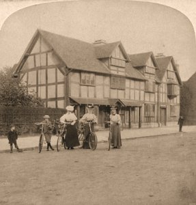 Shakespeares fødested, Stratford on Avon, England, 1896.