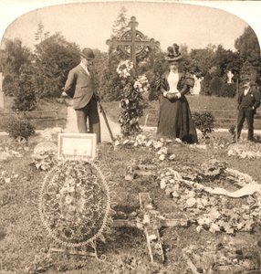 The Grave of Charles Stewart Parnell, Irlands største leder, Dublin, 1896.