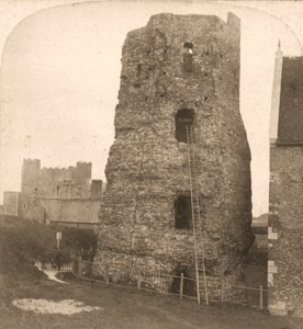 The Old Pharos of Dover, Roman Lighthouse, England, 1900.