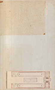 Side fra en scrapbog indeholdende tegninger og adskillige print af arkitektur, Int..., ca. 1800-1850. Skabere: Workshop af Charles Percier, Workshop af Pierre François Léonard Fontaine.