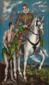 Sankt Martin og tiggeren af Workshop of El Greco