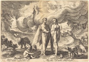 Prometheus skaber mennesket og animerer ham med ild fra himlen