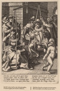 Ægteskabets skalaer af Workshop of Hendrick Goltzius, after Karel van Mander I