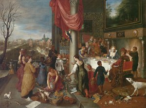 Allegori over vinteren af Workshop of Jan Brueghel the Elder