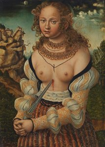 Tysk: Selbstmord der Lucretia Lucretias selvmord af workshop of Lucas Cranach the Elder