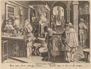 Jern ure af Workshop of Philip Galle after Jan van der Straet