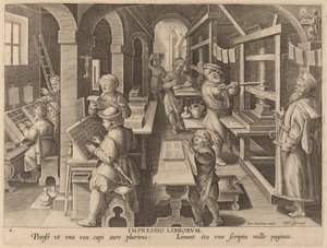 Trykning af bøger af Workshop of Philip Galle after Jan van der Straet