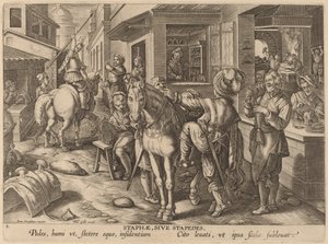 Staphae, Sive Stapedes (stigbøjler eller fodstøtter) af Workshop of Philip Galle after Jan van der Straet
