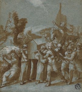 Josva og israelitterne krydser Jordan af Workshop of Raphael