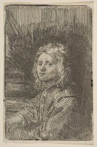Ung mand, halvlængde, 1620-69.