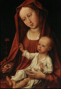 Hollandsk: Madonna met de anjer Jomfruen med nelliken