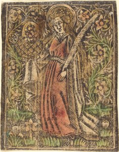 Saint Dorothy, ca. 1480. af Workshop of the Master of the
