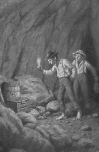 "Gud, Huck, se her!" udbrød Tom (litho)