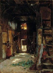 Interiør af et Westfalsk sommerhus, 1852.