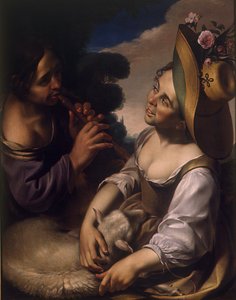 Hyrdernes morskab, første halvdel af 1600-tallet. af Wouter Pietersz. Crabeth the Younger