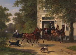 August Belmont og Isabel Perry, 1854.