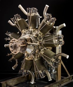 Lawrance J-1, Radial 9 motor, ca. 1922. af Wright Aeronautical