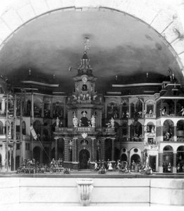 Mekanisk teater, Hellbrunn Slot, Salzburg, Østrig, c1900