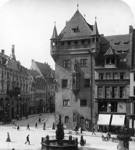 Nassauer Haus, Nürnberg, Bayern, Tyskland, c1900 af Wurthle and Sons