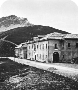 Santa Maria, på Umbrail-bjergpasset, Tyrol, omkring 1900-tallet. af Wurthle and Sons