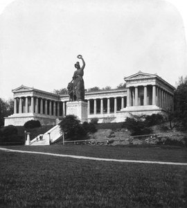 Ruhmeshalle og Bayern-statuen, München, Tyskland, c1900