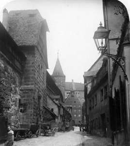 Tiergartnertor, Nürnberg, Tyskland, omkring 1900-tallet. af Wurthle and Sons