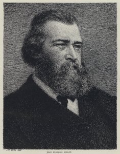 Jean Francois Millet, fransk maler (litho)