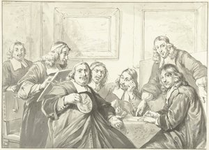 Tilsynsmændene for Sankt Lukas-lauget i Haarlem, 1675.