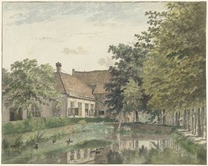Udsigt over landstedet Watergoor ved Nijkerk af Wybrand Hendriks