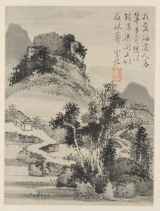 Album of Seasonal Landscapes, Leaf D (forrige blad 2) af Xiao Yuncong