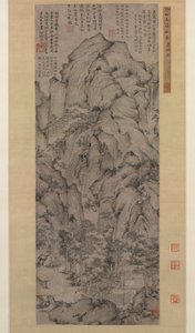Vandløb og bjerge, 1372. af Xu Ben