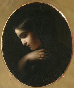 Ung Enke, 1850 af Yakov Fyodorovich Kapkov