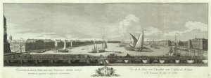 Udsigt over Neva-floden mellem Isaac-kirken og Cadet Corps Book til 50-årsdagen for Skt. Petersborg, 1753 af Yakov Vasilyevich Vasilyev