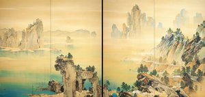 Bon præsage - Good Omen - Shunkyo, Yamamoto (1871-1933) - 1931 - Akvarel på silke - Adachi Museum of Art af Yamamoto Shunkyo