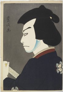 Skuespiller Nakamura Kichiemon I som Hoshikage Doemon, 1921 (træblok i farver)