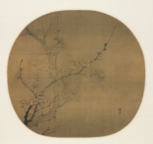 Plum Blossoms in Moonlight, første halvdel af det 14. århundrede. af Yan Hui