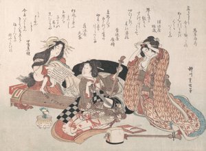 Kvinder spiller musik, 1800-tallet.