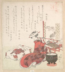 Kurtisane af Yashima Gakutei